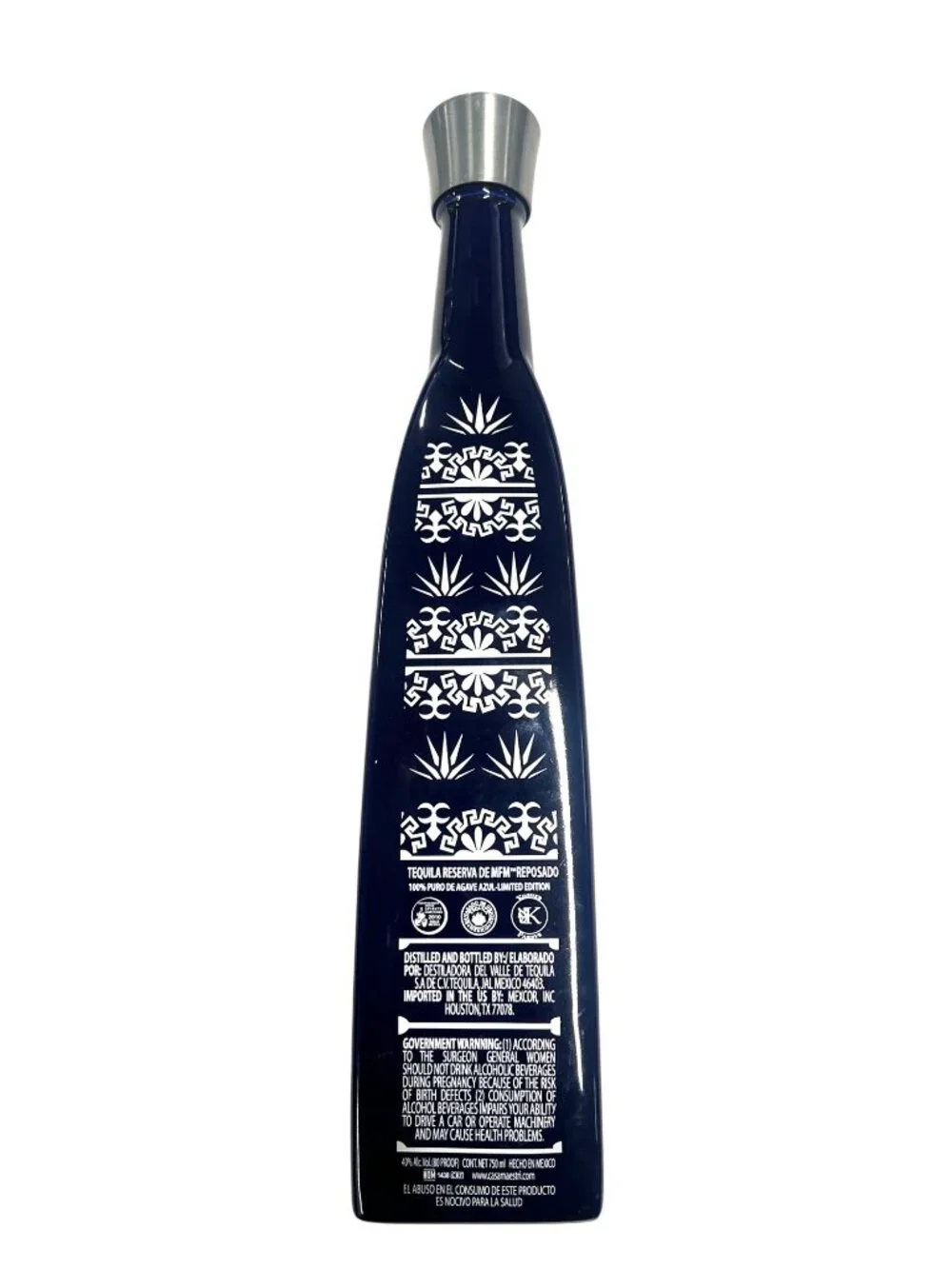 Empty Casa Maestri Reserva de MFM Reposado bottle